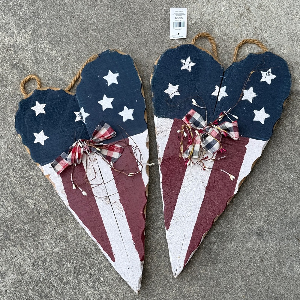 Patriotic Heart Wall Decor